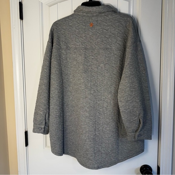 Simply Southern Gray Quilted Jacket NWT - Picture 8 of 9